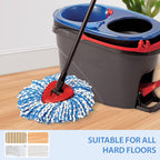 3 Heads + Base Spin Mop Replacement Head for Cedar RinseClean 2-Tank System