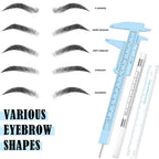 Buy now Teling 6 Pieces Eyebrow Tools Eyebrow Measuring Ruler Microblading White Marker Pen with Paper Ruler Skin Marker Permanent Makeup Position Mark Tools for Lips Skin at indiglob india