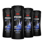 AXE Sage & Cedarwood Body Wash Apollo 4 Count 16 fl oz | For Long Lasting Freshness Men's Body Wash with Odor-Busting Prebiotics