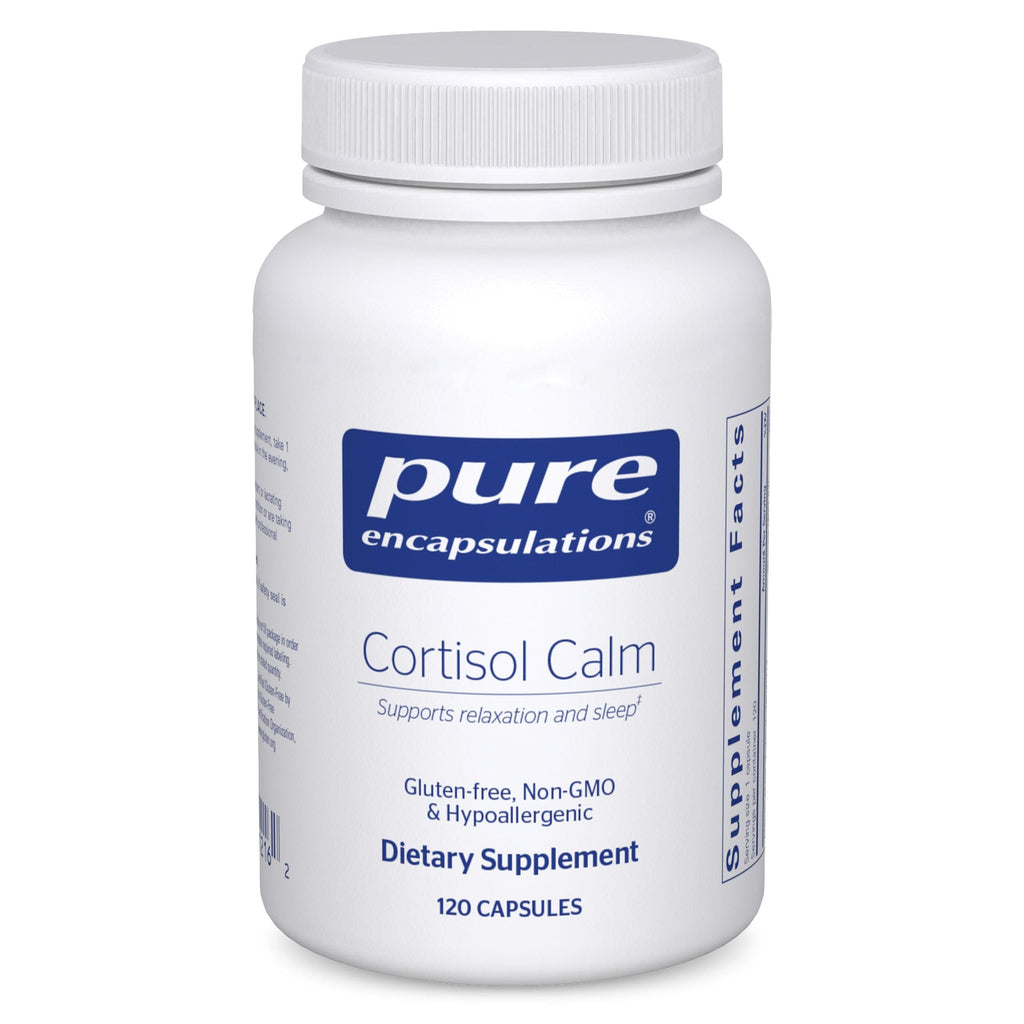 Pure Encapsulations Cortisol Calm, 60 Capsules | Supports Cortisol Health and Relaxation*, Contains Ashwagandha and L-Theanine, Restful Sleep
