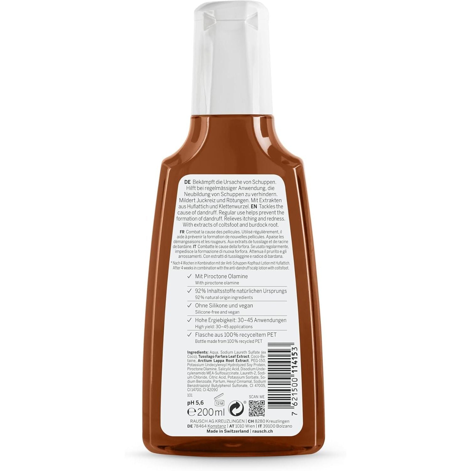 Buy now RAUSCH Coltsfoot Anti-Dandruff Shampoo 200 ml at indiglob india