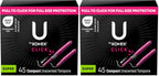 Buy now U by Kotex Tampons, Click Compact, Super Plus Absorbency, Unscented, 45 Count at indiglob india