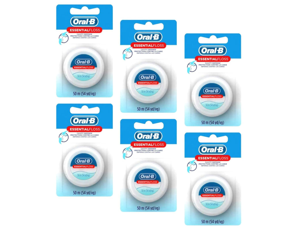 Buy now Oral-B Essential Floss 55 Yards Waxed (Pack of 6) at indiglob india