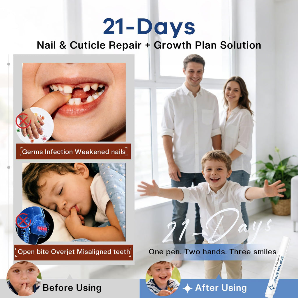 Nail Biting Prevention for Kids & Repair: Instant Bitter Stops Sucking