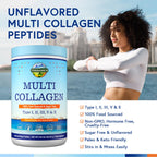 Terranics Multi Collagen Peptides Powder, Type I II III V X Hydrolyzed Collagen for Women+Men, Collagen Supplements, Fast Dissolve, Unflavored Colageno, No Sugar, Keto, 8oz