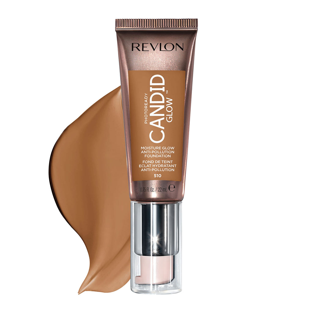 Buy now Revlon PhotoReady Candid Glow Moisture Glow Anti-Pollution Foundation with Vitamin E and Prickly Pear Oil, Anti-Blue Light Ingredients, without Parabens, Pthalates, and Fragrances, Medium Beige, 0.75 oz at indiglob india