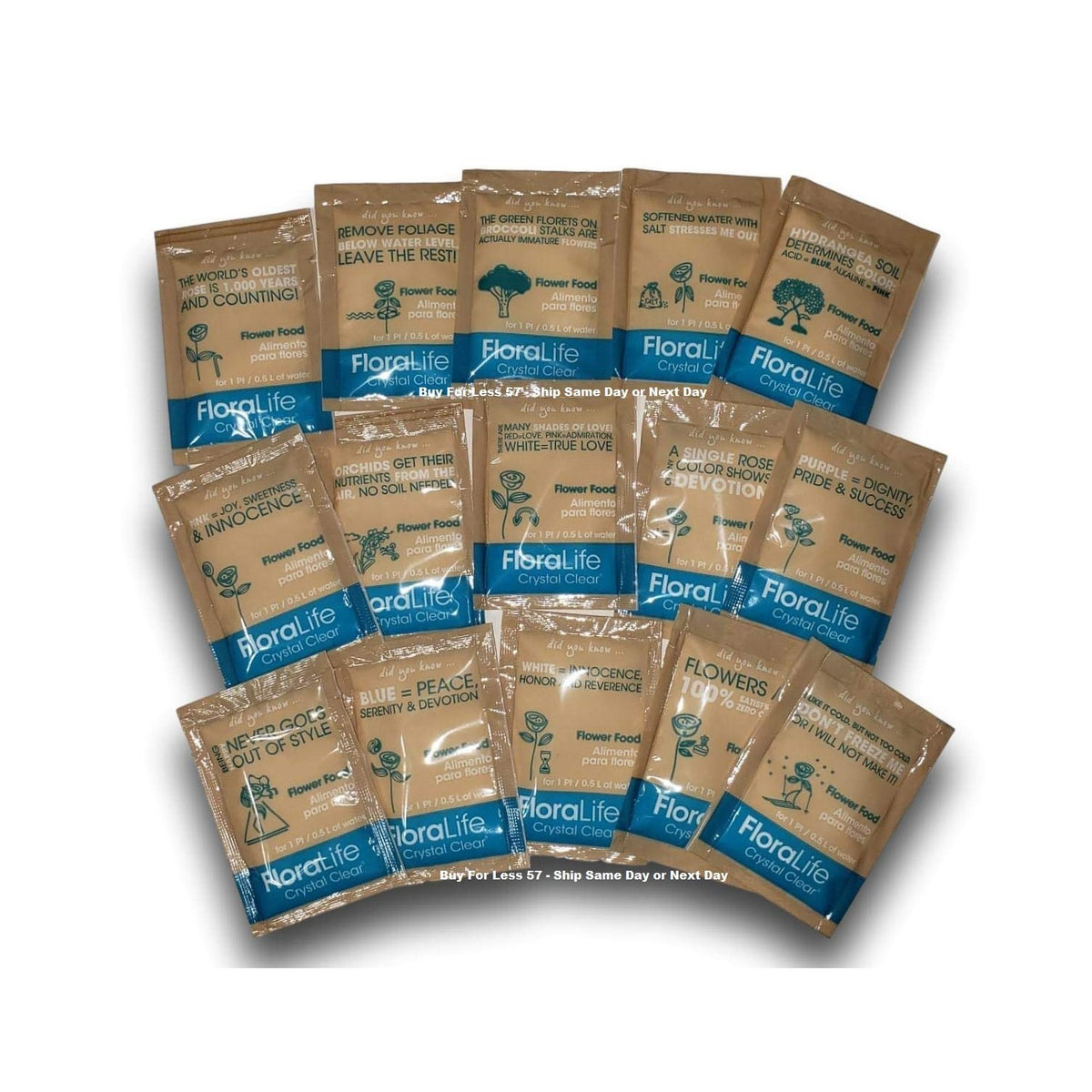 Floralife Flower Food 300, 5gm pkg 50