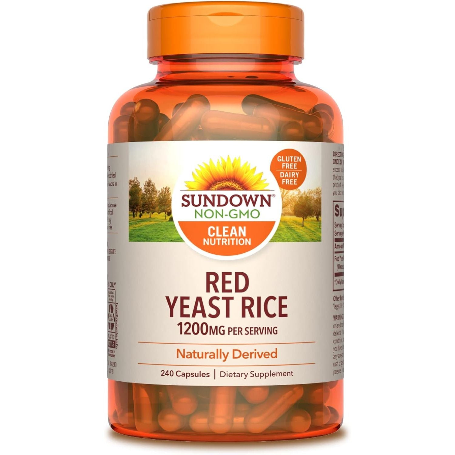 Buy now Sundown Red Yeast Rice 1200 mg, 240 Capsules at indiglob india