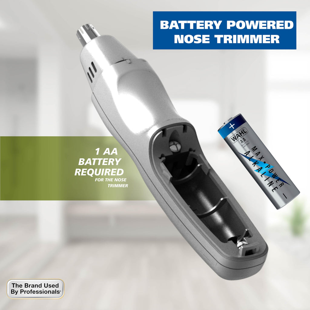 Wahl Groomsman Rechargeable Beard Trimmer Kit & Bonus Battery Nose Trimmer | Trim Beards & Mustaches With The Rechargeable Trimmer And Nose Hair With The Bonus Battery Wet/Dry Trimmer – Model 5622V