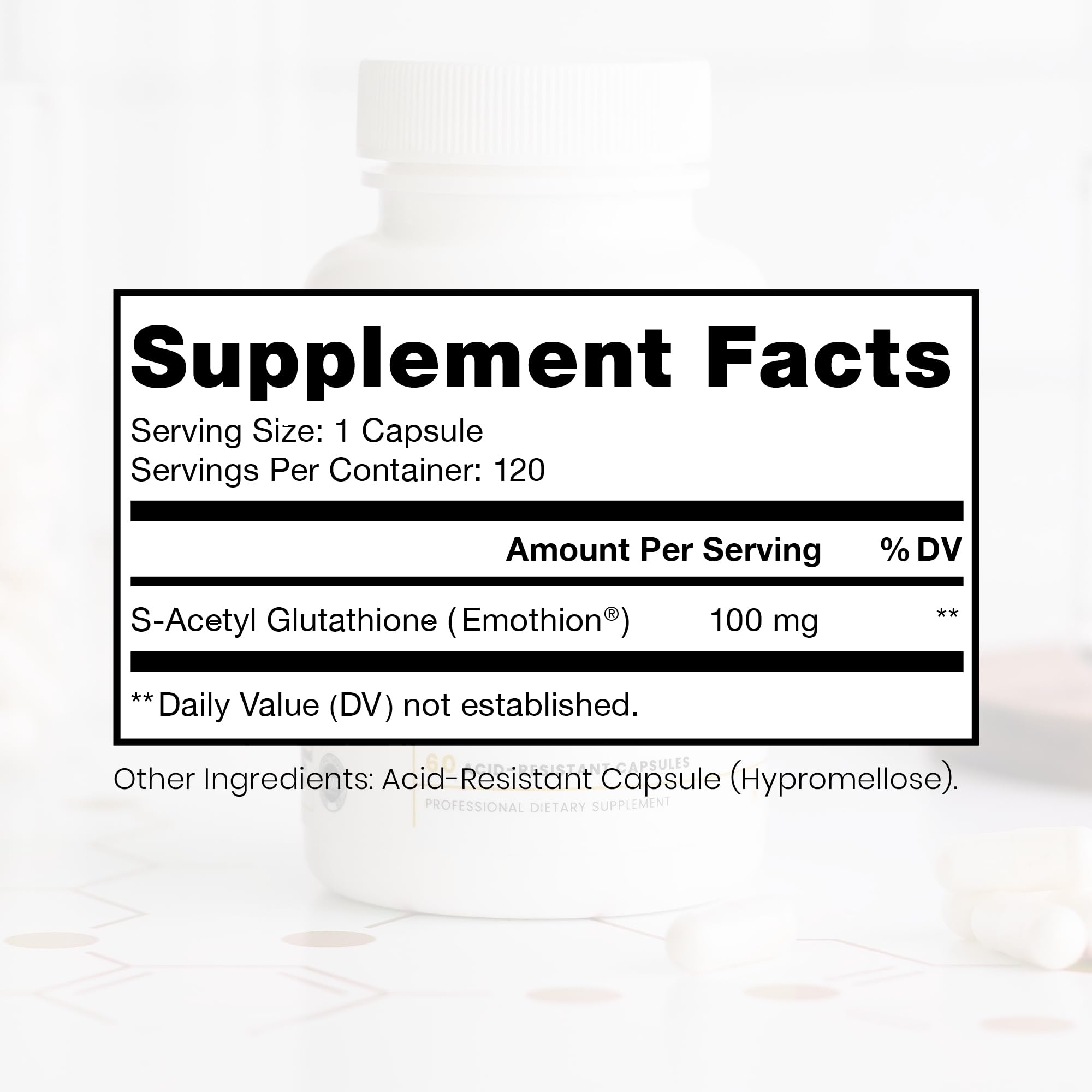 Buy now Pure Therapro Rx S-Acetyl Glutathione Gold 100mg, Made in USA - 4 Month Supply | Acid Resistant Capsules | Patented Acetylated Form of Glutathione | Zero Fillers, Pharmaceutical Grade, Non GMO at indiglob india