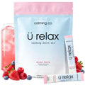 Ü Relax 2.0 Powder Drink Mix, Pineapple, Ashwagandha & L-Theanine, Adaptogens, Cortisol, Sleep Aid, Ready-to-Mix, Sugar Free, Zero Calorie, 20 Stick Packs
