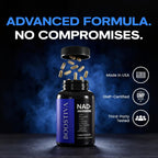 Liposomal NAD+ Supplement for Men – NAD Resveratrol Supplement with CoQ10, L-Carnitine, Ashwagandha, Maca & Zinc, Supports Energy, Focus, Stamina & Daily Men’s Vitality - 60 Capsules