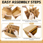 oyhqes Wine Glasses Moving Boxes, Glass Packing Boxes, Kitchen Storage Kit