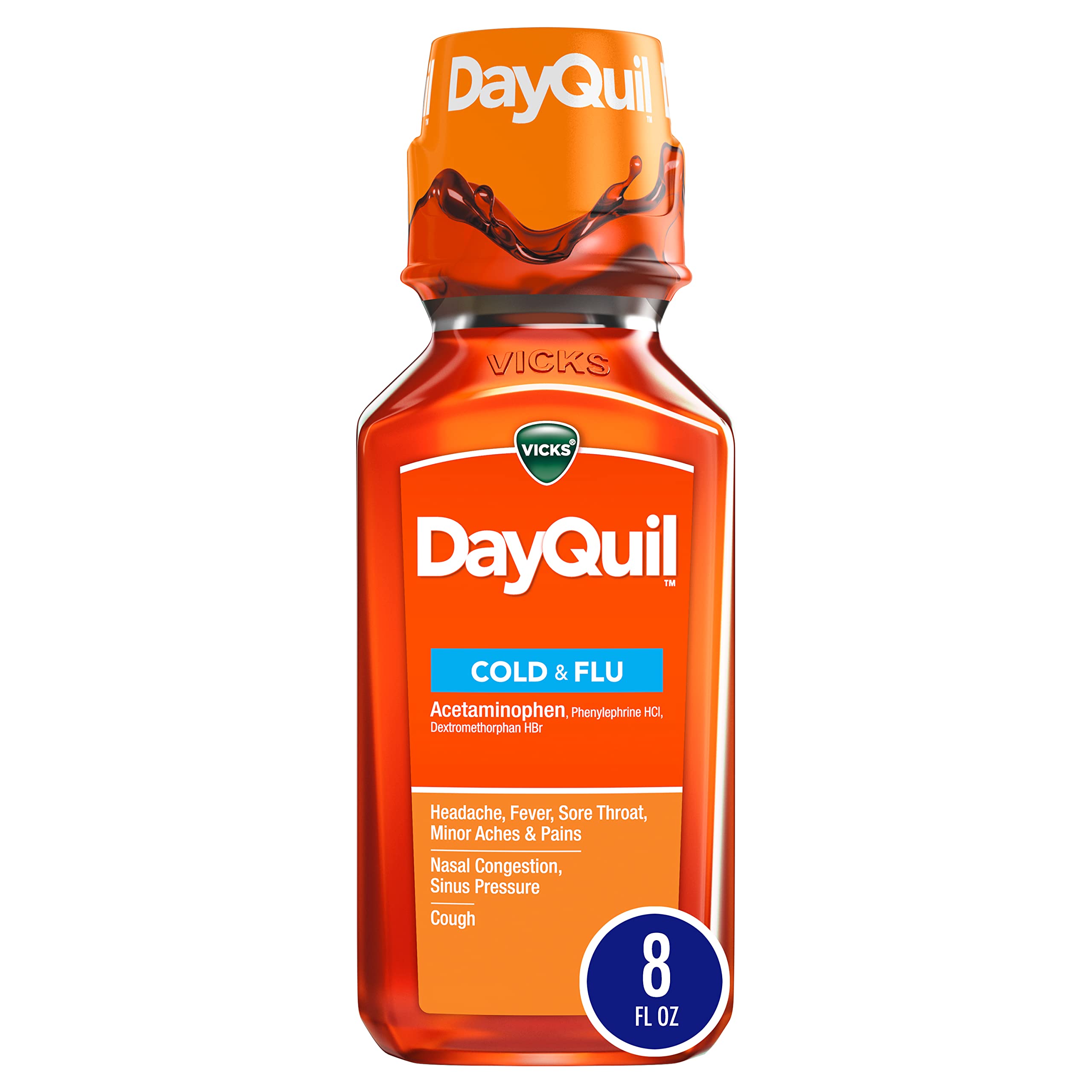 Buy now Vicks DayQuil Cold & Flu Relief Liquid 8 fl oz (OLD) at indiglob india