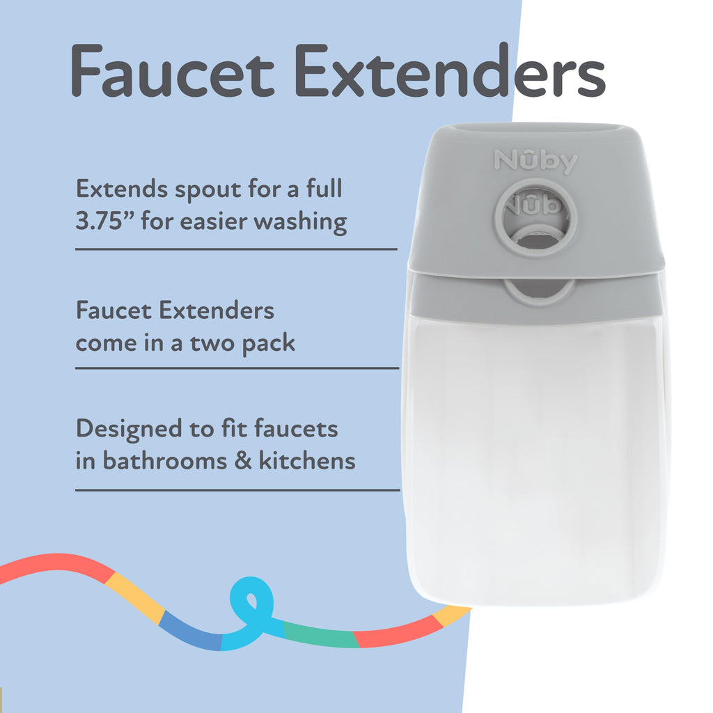 Nuby 2-in-1 Faucet Extender - 2 Pack