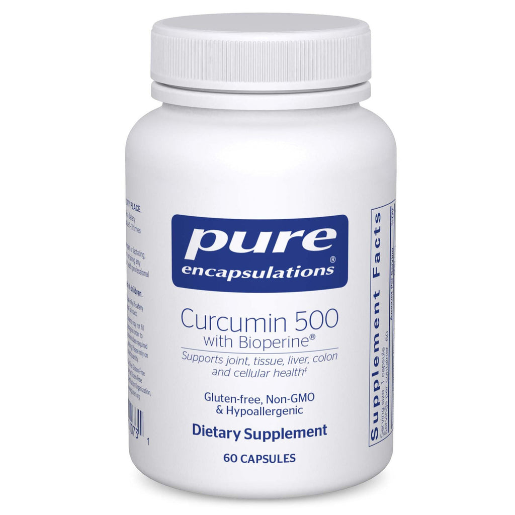 Pure Encapsulations Curcumin 500 with Bioperine, 60 Capsules | Antioxidant Supplement to Support Joints, Tissue, Liver, Colon and Cellular Health*, with Turmeric Curcumin and Bioperine