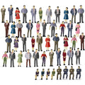 Buy now P50 Model Trains Architectural 1:50 O Scale Painted Figures O Gauge Sitting and Standing People for Miniature Scenes New (50PCS) 50PCS at indiglob india