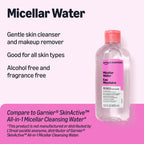 Amazon Essentials Micellar Water All-in-One Pink 13.5 Fl Oz