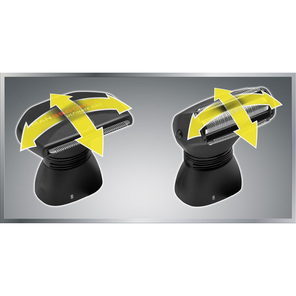 Buy now MANGROOMER - ULTIMATE PRO Back Shaver with 2 Shock Absorber Flex Heads, Power Hinge, Extreme Reach Handle and Power Burst at indiglob india