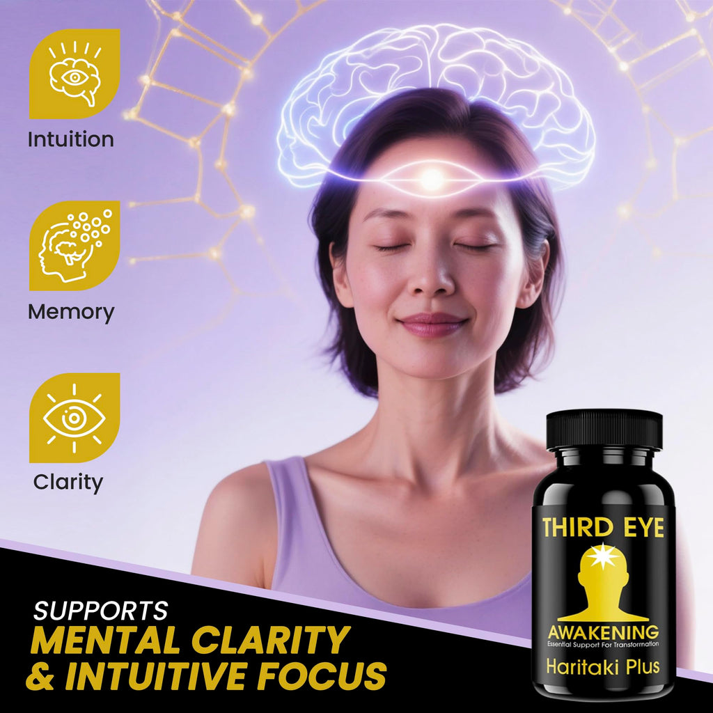 Third Eye Awakening Organic Haritaki Capsules, 650mg, 100 Capsules