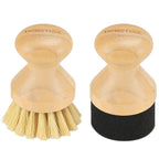 DEBETOOL Cutting Board Oil Applicator & Sisal Scrub Brush Set