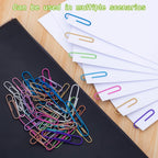 Jumbo Paper Clips, 150pcs 2 Inch Large Colored Paper Clip