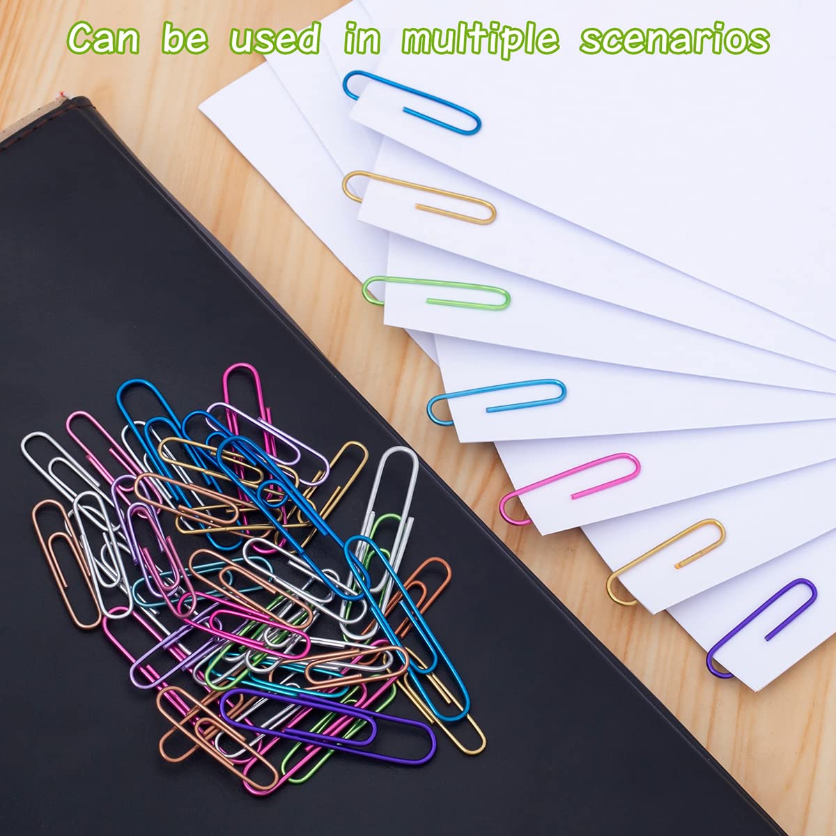 Jumbo Paper Clips, 150pcs 2 Inch Large Colored Paper Clip