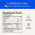 De3 Occasional Eye Dryness rTG Omega 3 Supplement, 180 Count, 60-Day Supply | Fish Oil Omega 3 Supplements for Hydrated Eyes, 1680 mg EPA, 560 mg DHA & Vitamin D3 for Soothing Tears & Eye Health