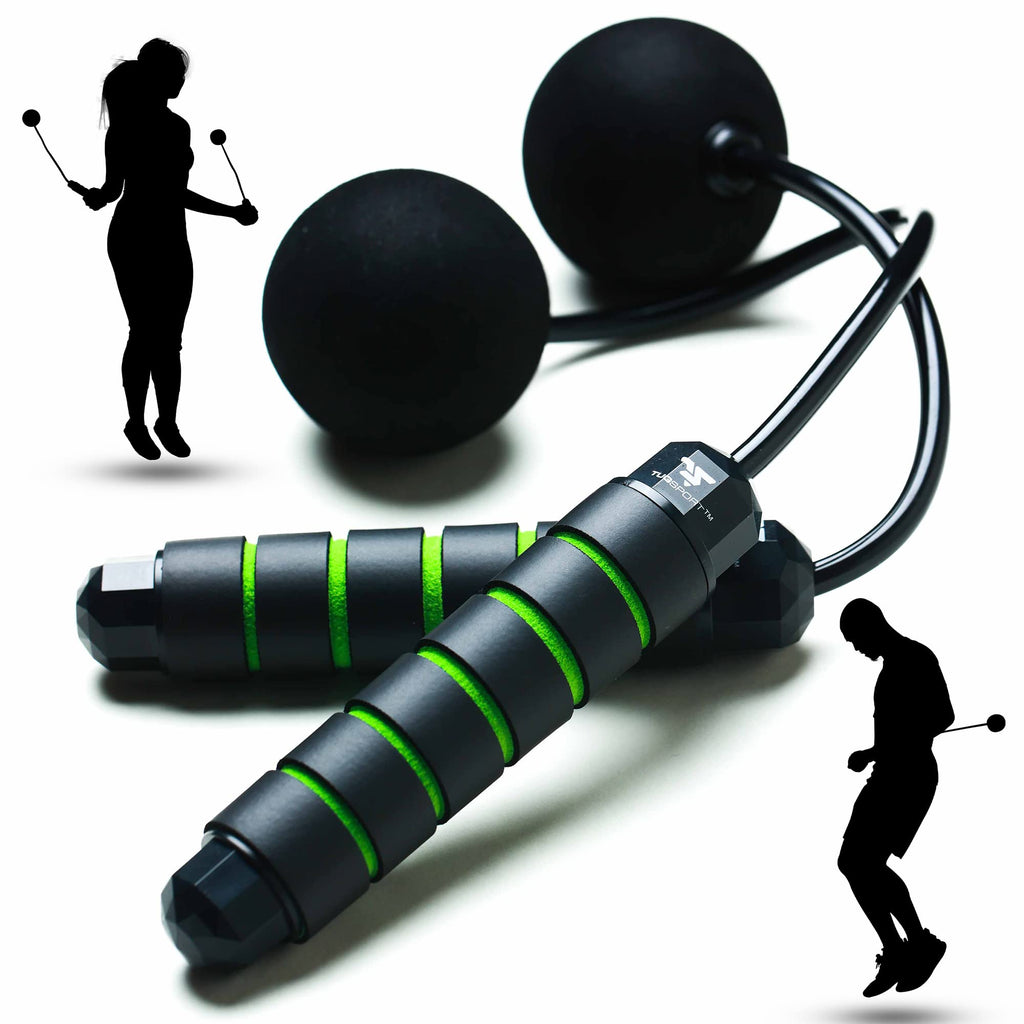 Bod Ropes Cordless Jump Rope Beachbody MBF - Adjustable Length Ropeless Jump Rope For Beachbody - Emulate Weighted Jumprope Indoors - Cordless Jumping Rope Great For Improving Fitness In Small Spaces