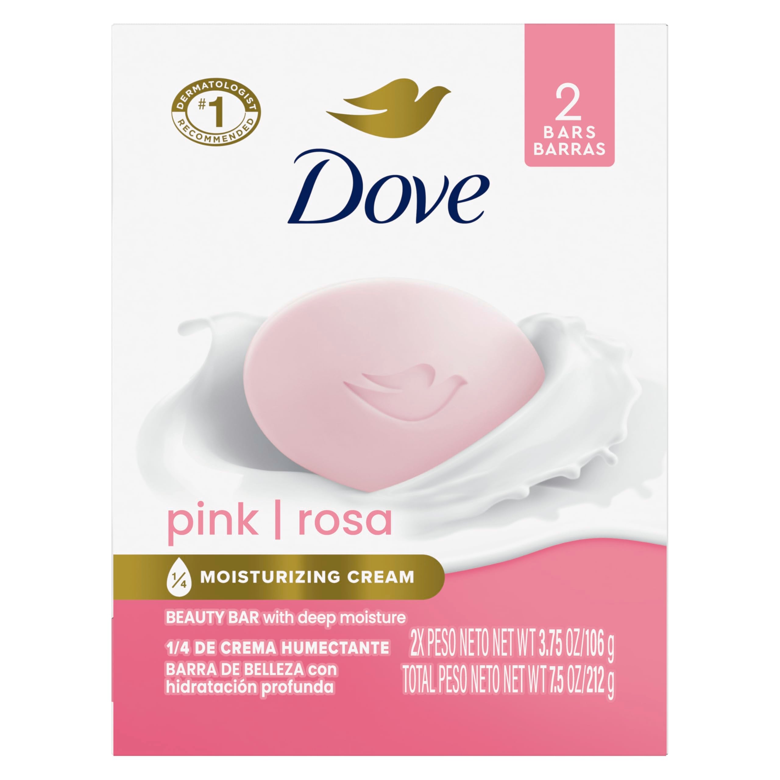 Buy now Dove Beauty Bar Soap Original 24 Count for Soft, Smooth Skin, with 1/4 Moisturizing Cream 3.75 oz at indiglob india