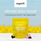 Organifi Happy Drops Natural Mood Lifting Gummies, 60 Count