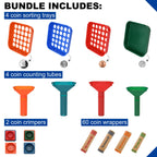 ESSENTIAL Coin Sorter Trays & Coin Counter Tubes