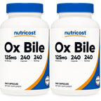 Nutricost Ox Bile Capsules 500mg Per Serving (120 Capsules) Gluten-Free | GMO-Free
