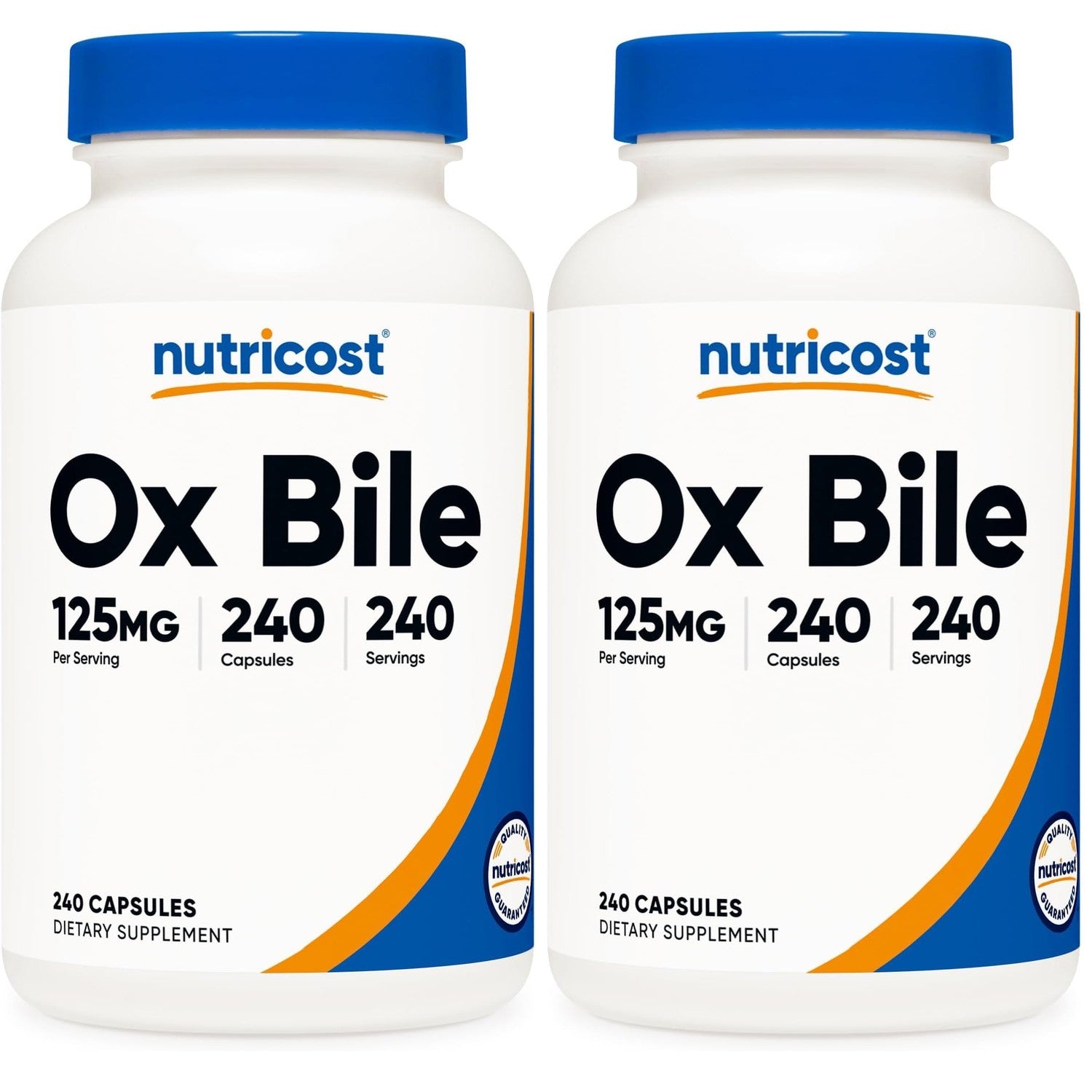 Nutricost Ox Bile Capsules 500mg Per Serving (120 Capsules) Gluten-Free | GMO-Free