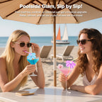 50PCS Umbrella Straws,Drink Umbrellas for Hawaiian,Tropical,Luau,Tiki Party