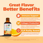 MARYRUTH'S USDA Organic Kids Vitamin C Drops, Immune Support, 2 oz | Vegan, Immune Support Supplement, Overall Health, Vitamin C from Organic Acerola Fruit Extract