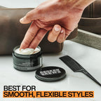 Redken Brews Cream Pomade For Men - Provides Medium Hold With Natural and Smooth Finish With Low Shine, For All Hair Types