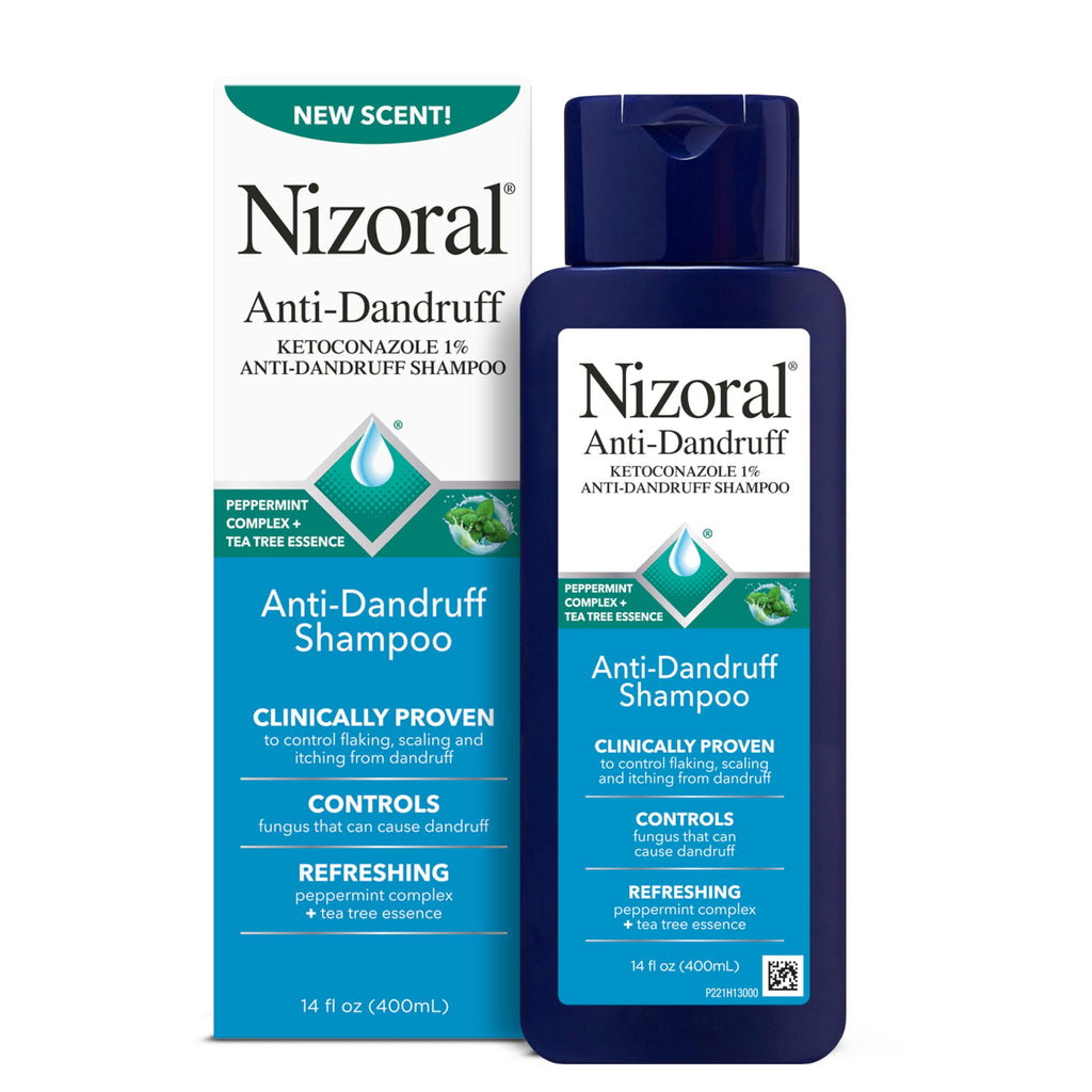 Nizoral Anti-Dandruff Shampoo with 1% Ketoconazole, Fresh Scent, 14 Fl Oz | Anti-Fungal Shampoo, Dandruff Shampoo for Dandruff Relief, Ketoconazole Shampoo, Dandruff Treatment, 1% Ketoconazole