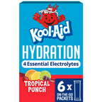 Kool-Aid Jammers Hydration, 6 On-the-Go Pkts, Tropical Punch, 1.32 oz