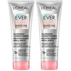 L’Oreal Paris Sulfate Free Glossing Conditioner with Glycolic Acid, Provides Intense Glass Hair Shine, Smoothness & Soft Feel, Suitable for Dull, Dry, and Color-Treated Hair, EverPure, 6.8 Fl Oz