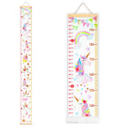 Buy now Mibote Baby Growth Height Chart Handing Ruler Wall Decor for Kids, Canvas Removable Height Growth Chart 79" x 7.9" (Black & White) at indiglob india