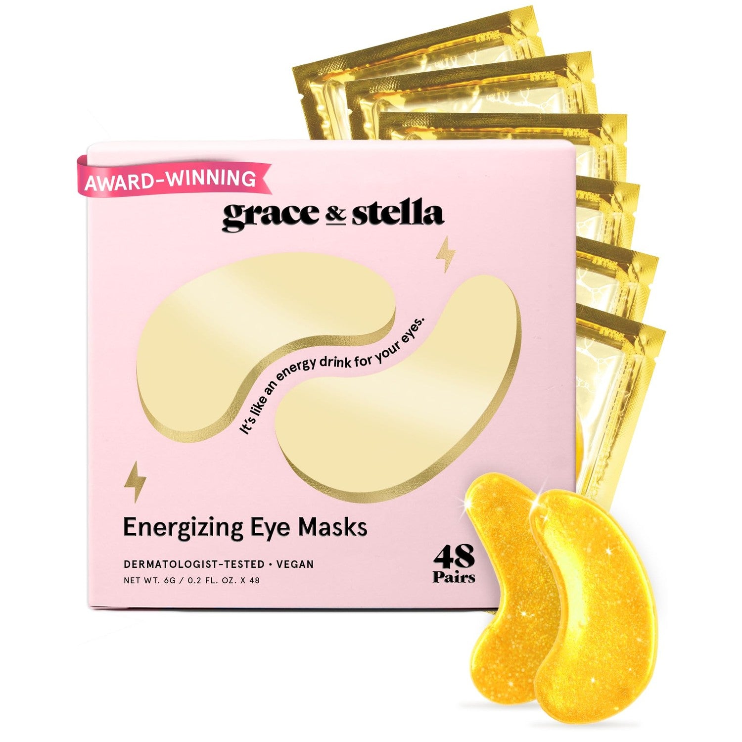 Buy now grace & stella Award Winning Under Eye Mask - Gifts for Women - Reduce Dark Circles, Puffy Eyes, Wrinkles, Under Eye Patches - Birthday, Bachelorette Party Favors - Vegan Self Care (24 Pairs, Pink) at indiglob india