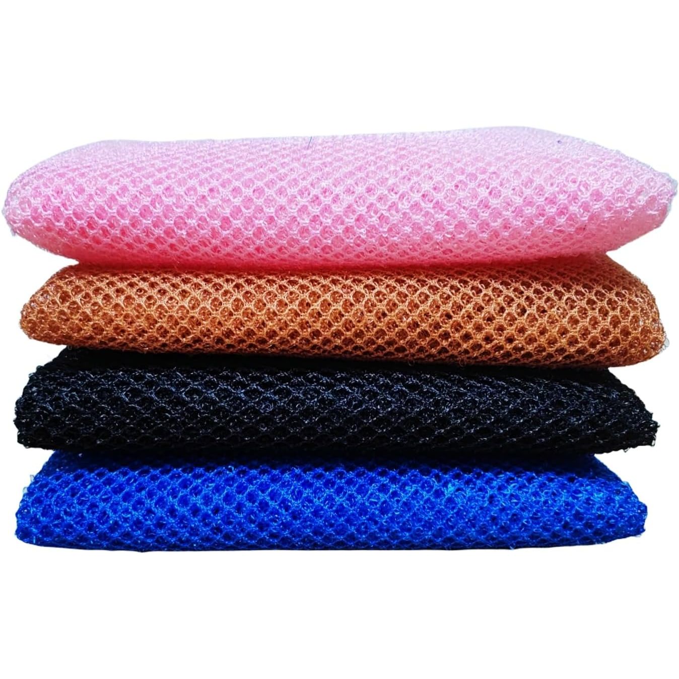 Buy now African Net Long Bathing Sponge,Net Exfoliating Back Scrubber for Body,Exfoliating Back Towel,Pack of 1 (Brown) Blue,Pink,Brown,Black at indiglob india