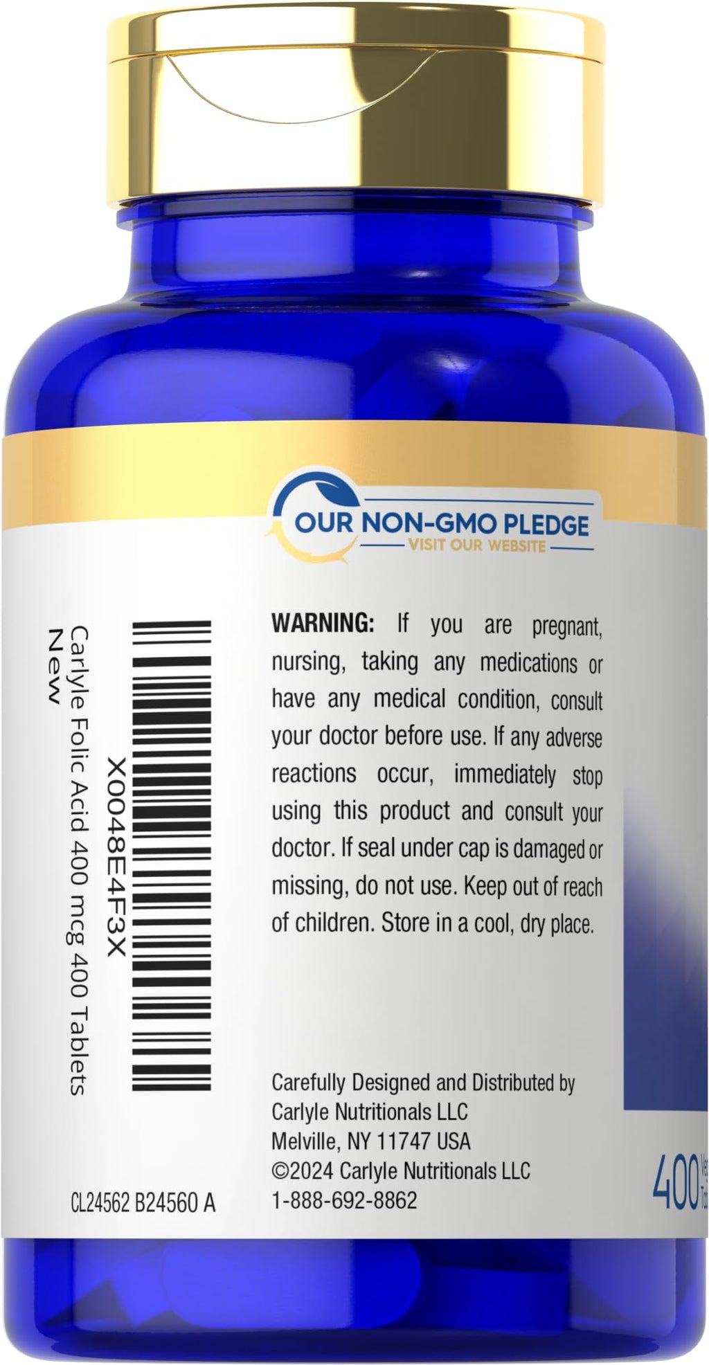 Carlyle Folic Acid 400 mcg | 400 Tablets