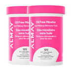 Almay Oil-Free Micellar Eye Makeup Remover Pads, 120 Count | Micellar eye makeup remover pads gently wipe away all traces of eye makeup without leaving behind any greasy residue.
