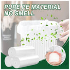 120 Counts 1.6 Gallon Small Trash Bags, Mini Garbage Bags, Fit 1.2-2 Gal, 4.5-8 Liter, Bathroom White Trash Can Bin Liners for Home Office Bathroom Bedroom