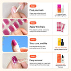 Heyhae Semi Cured Gel Nail Strips - Hey, Olive You