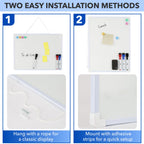 Mr. Pen- Double-Sided Dry Erase Board for Wall, 16" x 12", Magnetic