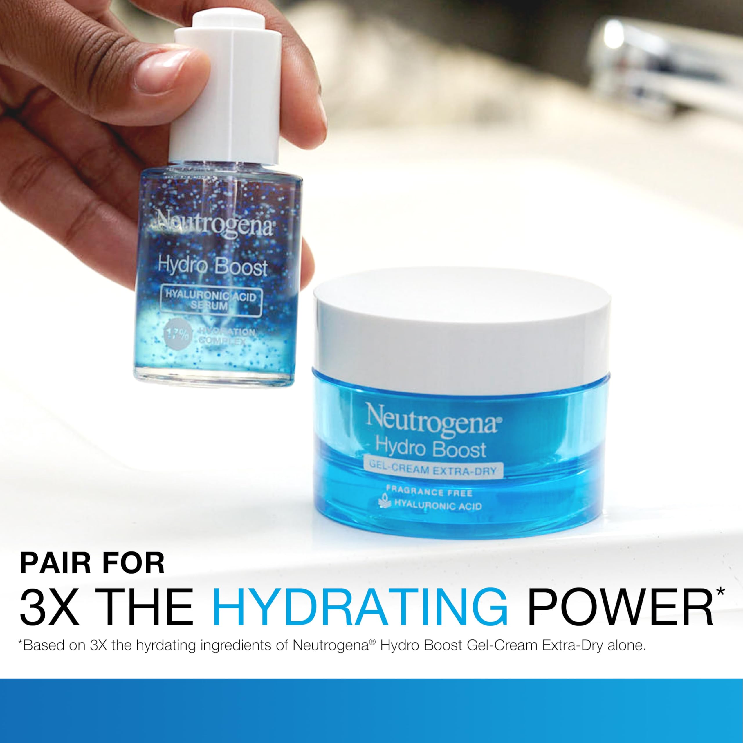 Buy now Neutrogena Hydro Boost Hyaluronic Acid Serum - with Pro-Vitamin B5 & Glycerin, Instantly Replenishes & Smooths Dry Skin with 24-Hour Weightless Hydration, 1 fl. oz. at indiglob india