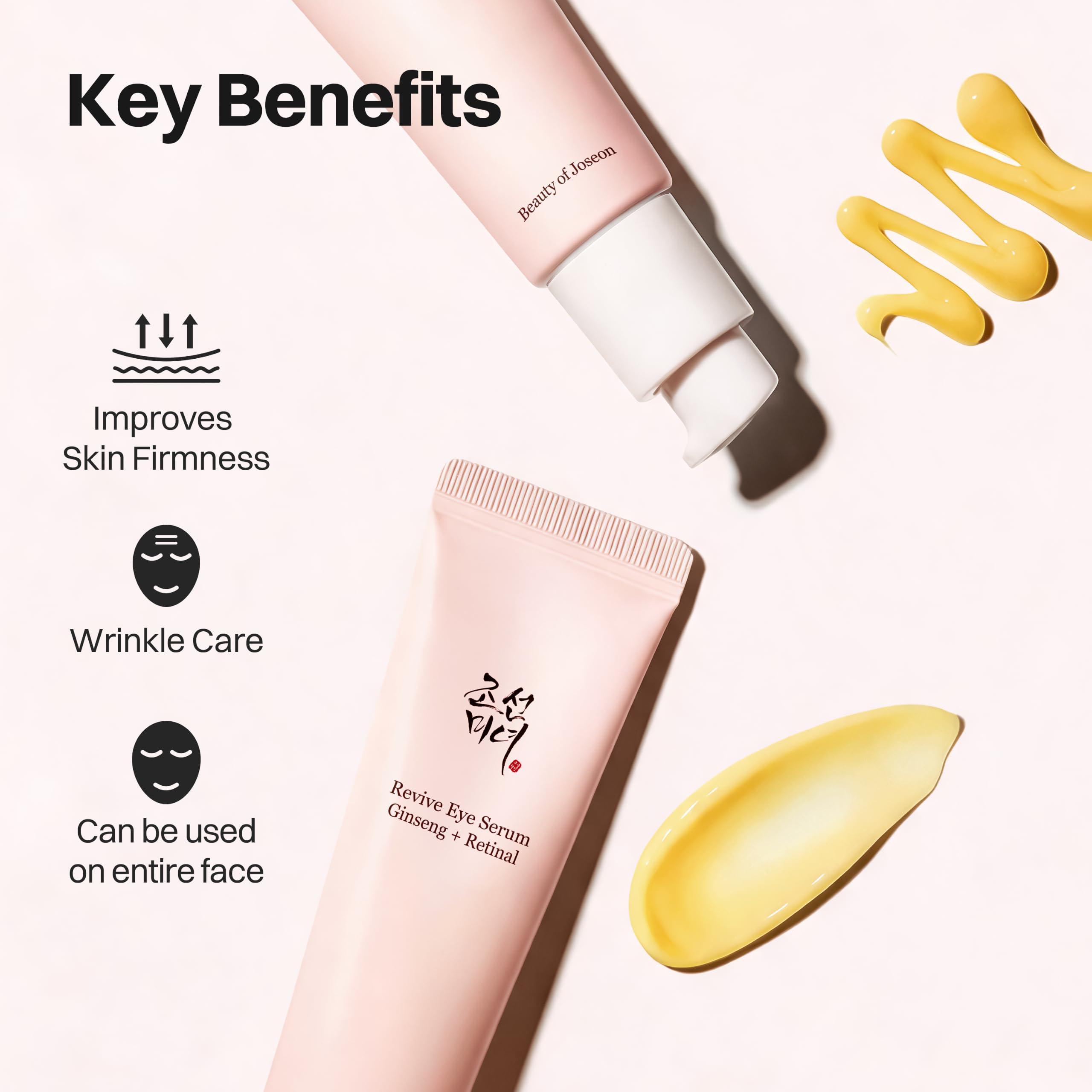 Beauty of Joseon Revive Eye Serum with Retinal Niacinamide Correction for Puffy Eye Bags Fine Lines Dark Circles Wrinkles, Korean Skin Care 30ml, 1.01 fl.oz